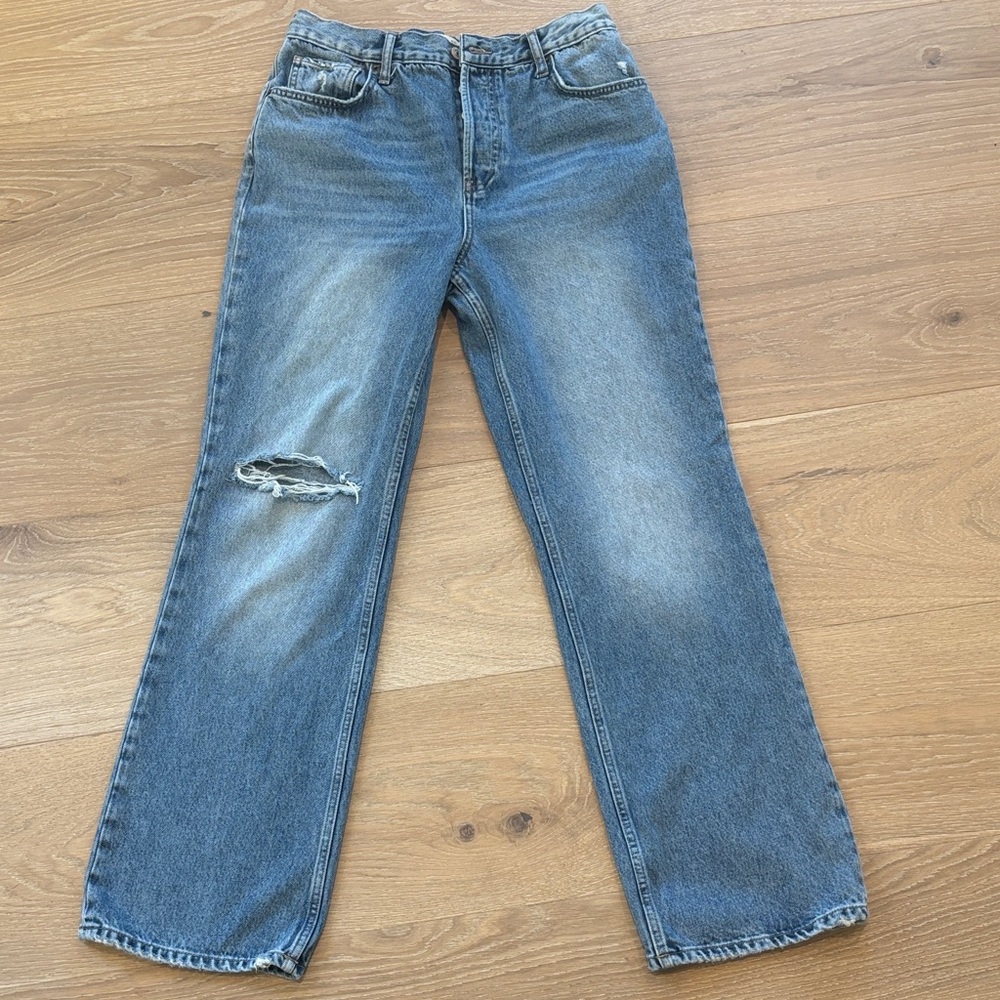 We The Free Blue Distressed Jeans